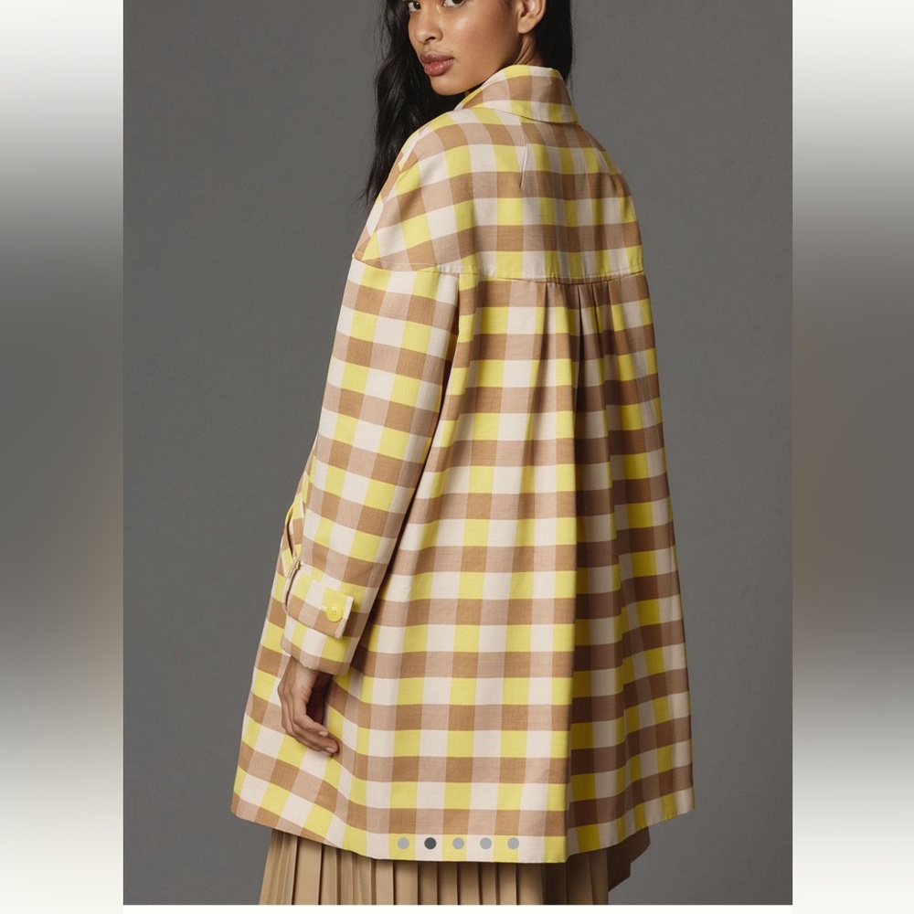 Maeve Gingham Swing Jacket - Picture 2 of 5
